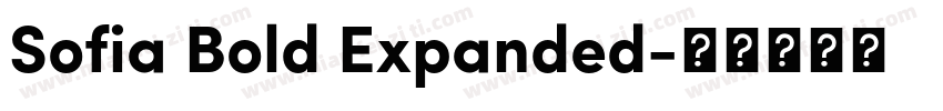 Sofia Bold Expanded字体转换